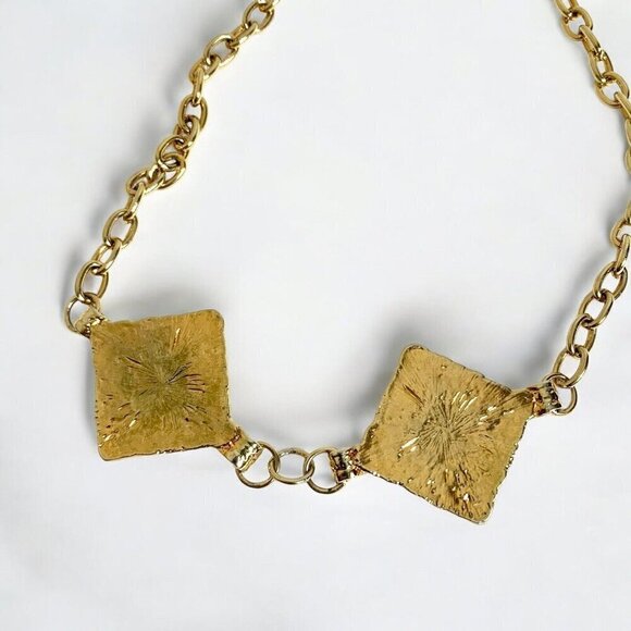 Reimagined Avant Garde Choker Necklace and Hoop Earrings - Picture 6 of 6